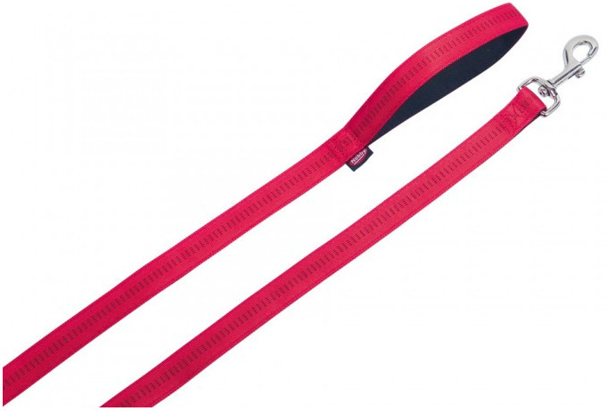 Nobby Smycz soft grip pojedyncza 10mm/120cm czerwona