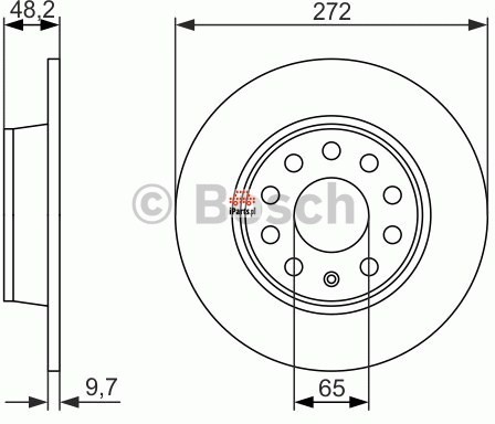 BOSCH Tarcza hamulcowa 0 986 479 C20