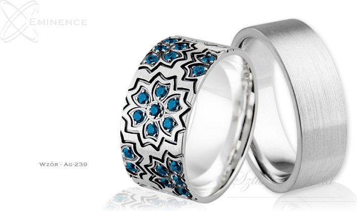 Eminence Obrączki srebrne - wzór Ag-239