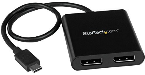STARTECH.COM StarTech. com mstcdp122dp zasilacz sieciowy Splitter MST HUB USB-C do 2 port DisplayPort Multi Monitor MSTCDP122DP