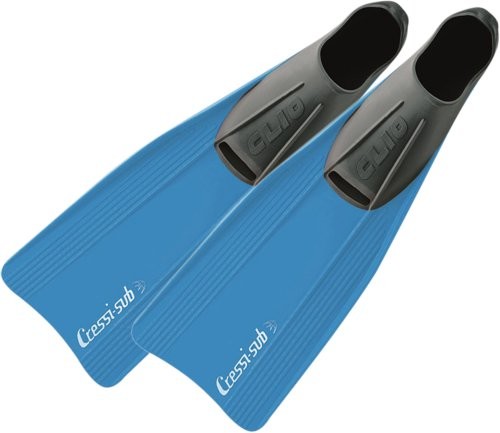 Cressi Clio snorkelowania płetwy/płetwy do nurkowania mężczyzn i kobiet dzieci (Made in Italy), niebieski CA102027