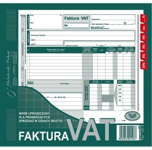 Michalczyk&Prokop Druk Faktura VAT Brutto uproszczona 122-2 nowa MP506