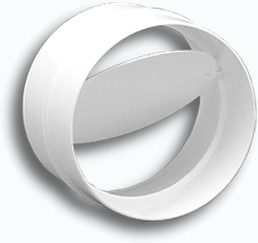 Łącznik kanałów okr. DOMUS fi 12,5 cm z zaw. zw. kod 594
