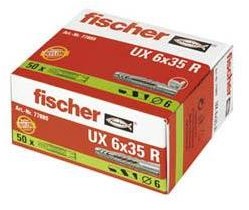 Fischer Kołek uniwersalny UX 6 x 35 R 35 mm 6 mm 77889 50 szt