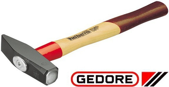 Gedore młotek ślusarski ROTBAND-PLUS z podwójnie wyrzynanym trzonkiem hikorowym (8584040)