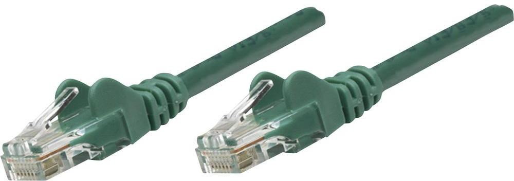 Zdjęcia - Kabel krosowy INTELLINET PatchCord 100 miedź  Cat.6 UTP, 1m, zielony 