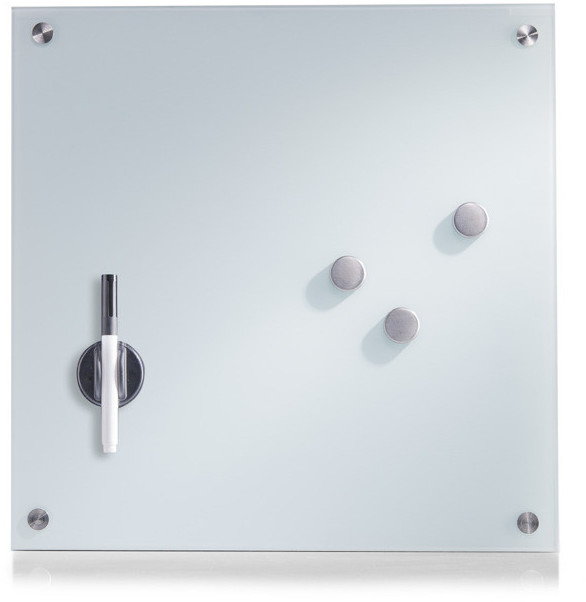 Zeller Szklana tablica magnetyczna MEMO + 3 magnesy, 40x40 cm 11600 12B3