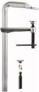 Bessey Zacisk śrubowy stalowy Original GZ z pokrętłem GZ80K