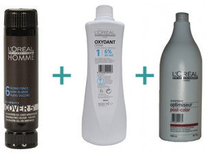LOreal Homme Cover 5 Zestaw do koloryzacji włosów dla mężczyzn, ciemny blond.
