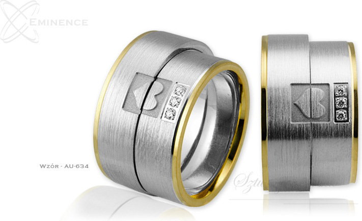 Eminence Obrączki ślubne - wzór Au-634