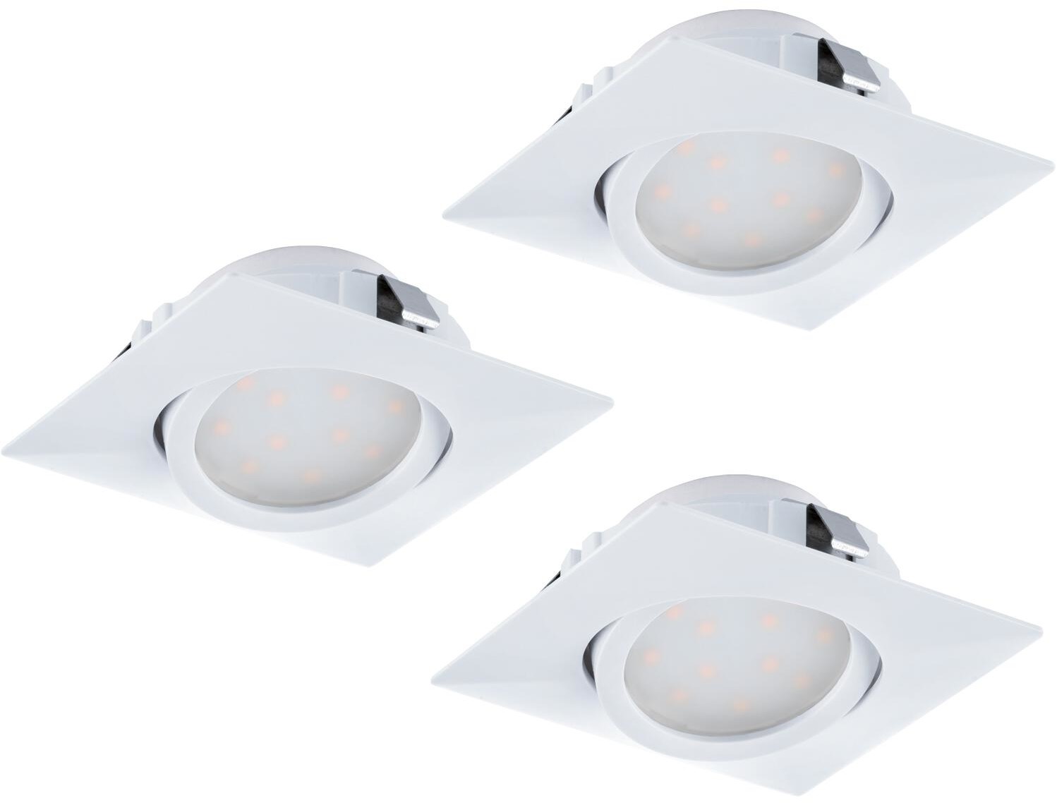Eglo Zestaw 3 oczek wpuszczanych LED 6W 3pł PINEDA 95844