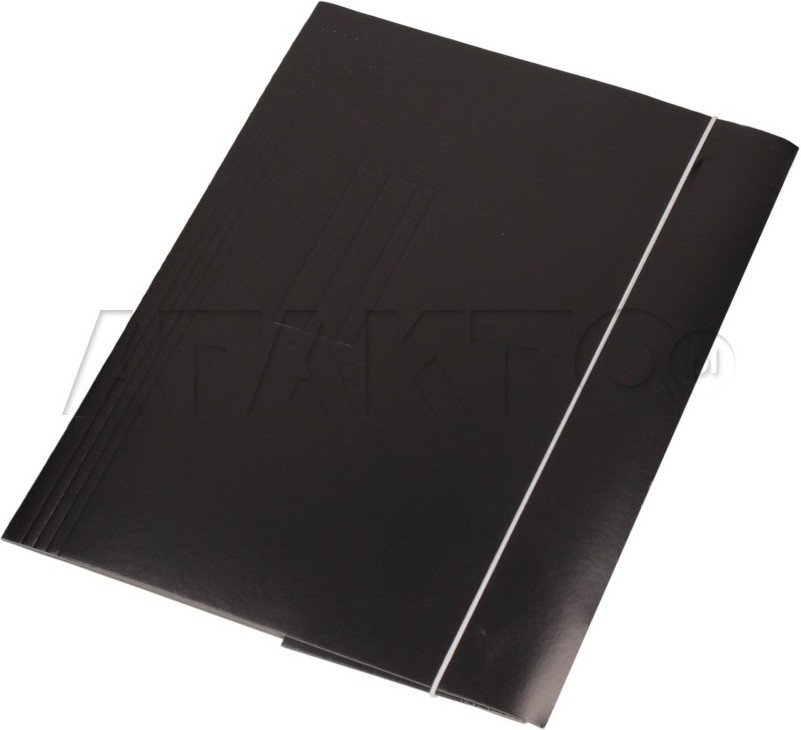 IDEST Teczka gumka A4 czarna 350g PX1668
