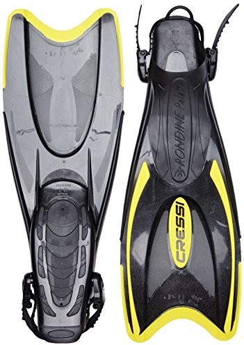 Cressi Palau Ca115138 Płetwy Do Nurkowania Powierzchniowego, Unisex, Czarno-Żółte, S/M-38/41