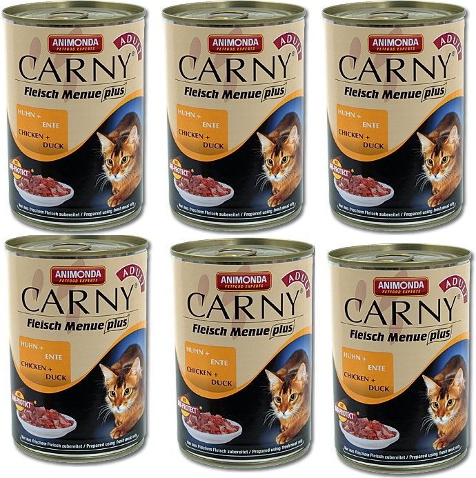 Animonda Carny Adult Wołowina, Kurczak i Kacze Serca 400g