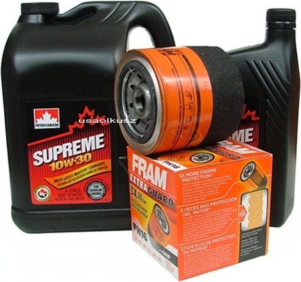 FRAM Filtr oleju PH16 oraz olej SUPREME 10W30 Jeep Grand Cherokee