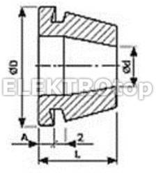 Ergom Dławik gumowy BDE 16 ERGO-120-420050