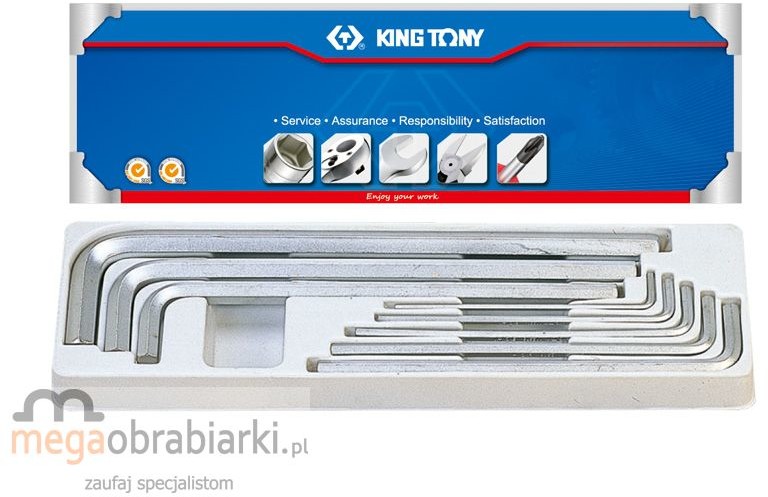 KING TONY Zestaw klucz imbus 20208MR01