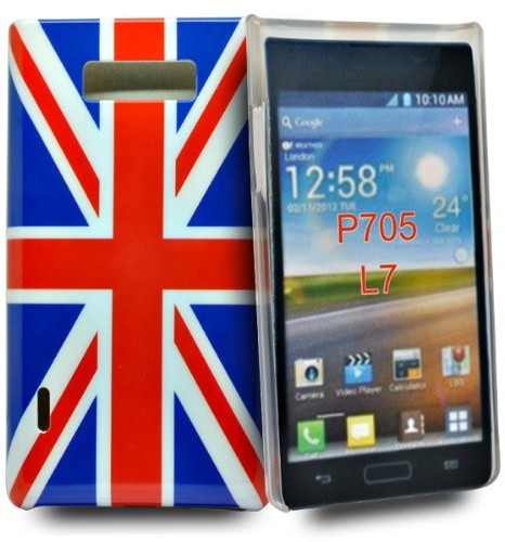 LG Accessory Master Shell Union Jack pokrowiec ochronny na Optimus L7 P700