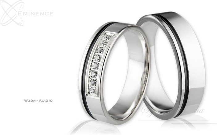 Eminence Obrączki srebrne - wzór Ag-219