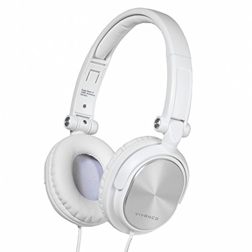 Vivanco DJ 20 słuchawki stereo Black (składany, przewód o długości 1,80 m) biały 4008928365214