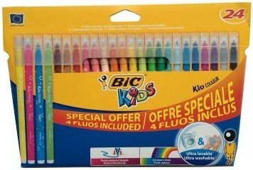 BIC PISAKI KID COLOUR FLUO 20+4