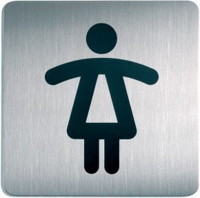 Durable Tabliczka WC PANIE 150x150 mm