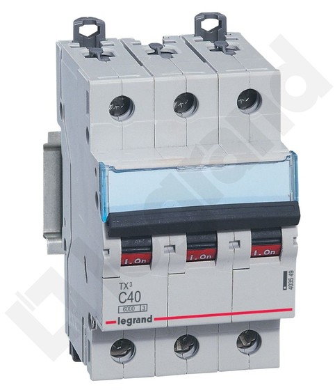 Legrand Wyłącznik nadprądowy S 303 C 40 3P 40 A 6 kA - 403549