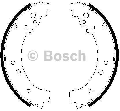 BOSCH Zesatw szczęk hamulcowych 0 986 487 217