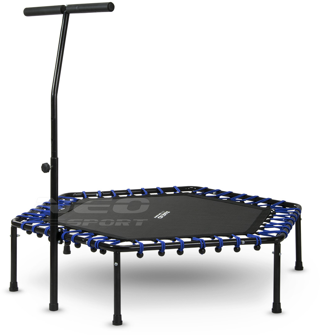 Neo-sport Trampolina fitness sześciokątna z uchwytem 1101