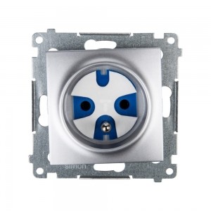 Kontakt Simon Simon 54 Gniazdo pojedyncze DATA z/u IP20 z kluczem uprawniającym srebrny mat DGD1.01/43 WMDW-01111x-043 0001-00000-37763 [4349799]