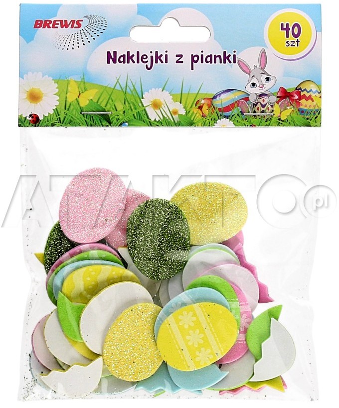Brewis Nalepka ozdobna pianki mix PVE14 (40) VB8364