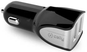 Celly Zasilacz samochodowy Turbo 2x USB 3,4A CC2USBTURBOBK) Czarna