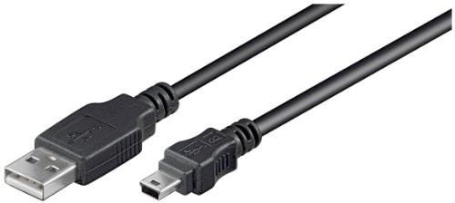 Wentronic wtykiem mini 5 pinowe złącze na przewód USB (A-B) 5 m, 1 szt., czarny