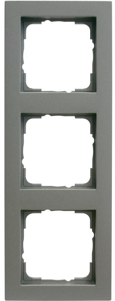 Gira Osłona E2 potrójna ramka aluminiowa