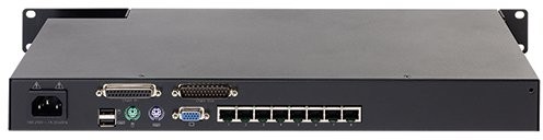 APC by Schneider Electric APC KVM Switch 2 G-Analog-1 Local User 8 port-1HU KVM0108A