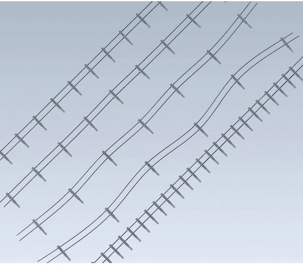 Faller Płot stalowy na metalowych słupkach 180432 400 cm skala H0
