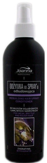 Joanna Rebuilding Odżywka Spray Do Włosów Odbudowująca z Keratyną 300ml