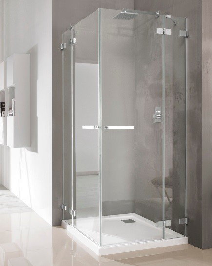 Radaway Euphoria KDD 90x90 szkło przejrzyste + brodzik Delos C + syfon 383060-01L/383060-01R/SDC0909-01