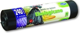 Stella Worki na śmieci LUX 240l czarne 5 sztuk ST153