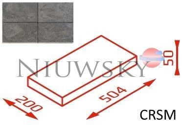 Joniec Daszek na słupek CRSM 50,4x20x5 kolor gagat Daszek na słupek CRSM 50,4x20x5 kolor gagat / Joniec