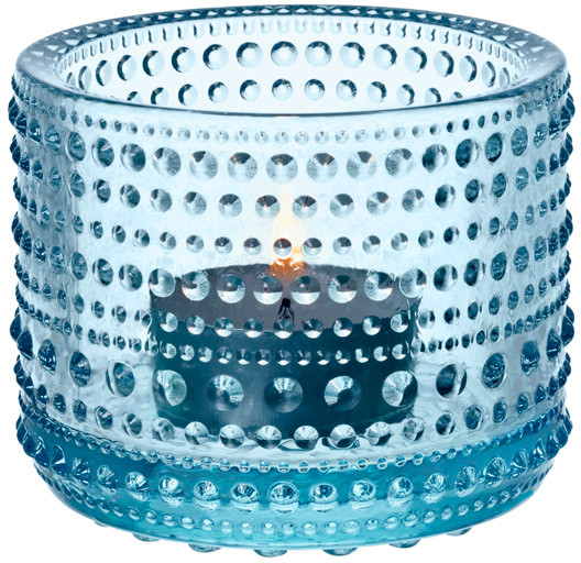 Iittala wiecznik Kastehelmi light blue 1007585