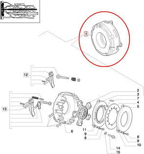 CNH SPRZĘGŁO SILNIKA 84353940 - 5097927
