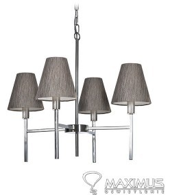 Elstead Lighting Lucerne Four Light Chandelier HQ/LUCERNE 4LT Elstead Lampa wisząca nowoczesna abażurowa HQ/LUCERNE 4LT)