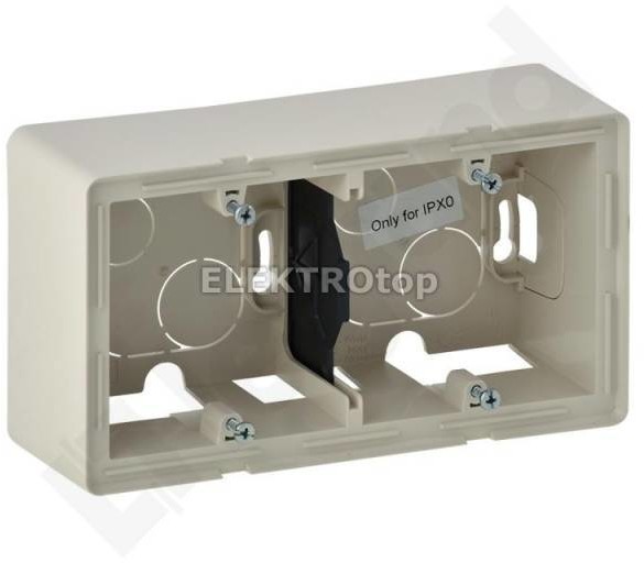 Legrand 754202VALENA LIFE PUSZKA NATYNKOWA PODWÓJNA KREMOWY