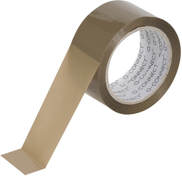 Q-CONNECT Taśma pakowa , 48mm, 66y, brązowa KF17484
