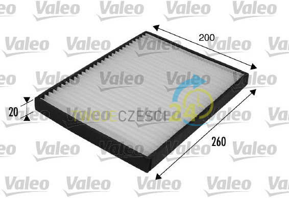 VALEO Filtr, przewietrzanie przestrzeni pasażerskiej 698707