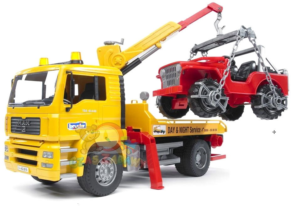 Bruder Pro Series - MAN Pomoc Drogowa z jeepem 02750