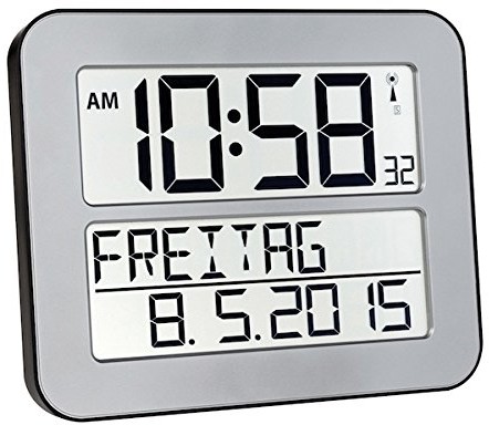 TFA Dostmann 60.4512.01 Timeline Max zegarek sterowany falami radiowymi 60.4512.54