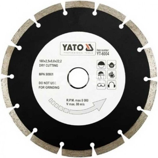 Yato tarcza tnąca segmentowa 180mm - 6004 (YT-6004)