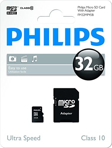 Philips MicroSDHC 32GB Class 10 + Adapter (FM32MP45B/10)